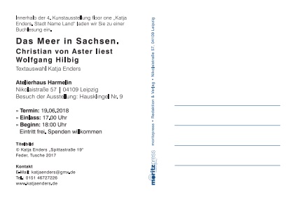 Katja Enders Lesung Postkarte Rueck 001